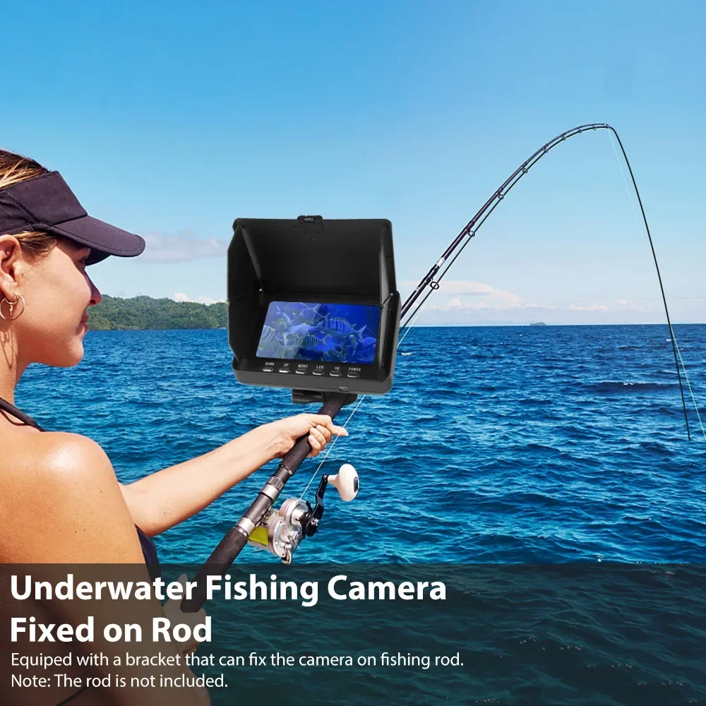 Fish Finder Cable - Fish Finder 5.0 นิ้วจอแสดงผล LCD กล้องตกปลาใต้น้ํา