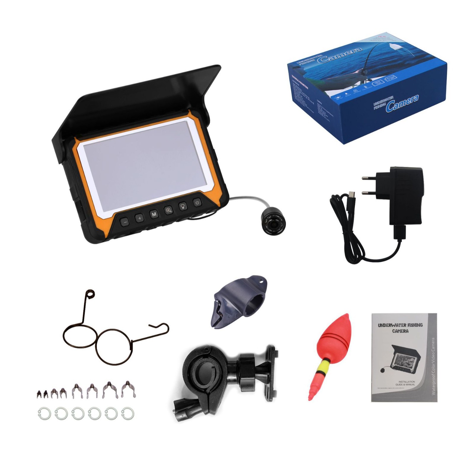 Fishing Camera - หน้าจอ IPS ขนาด 5 นิ้ว กล้องตกปลาใต้น้ำ