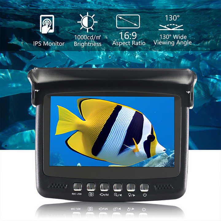 Fishing Camera - หน้าจอ 4.3 นิ้วใต้น้ํา 15/30M กล้องตกปลาน้ําแข็ง DVR