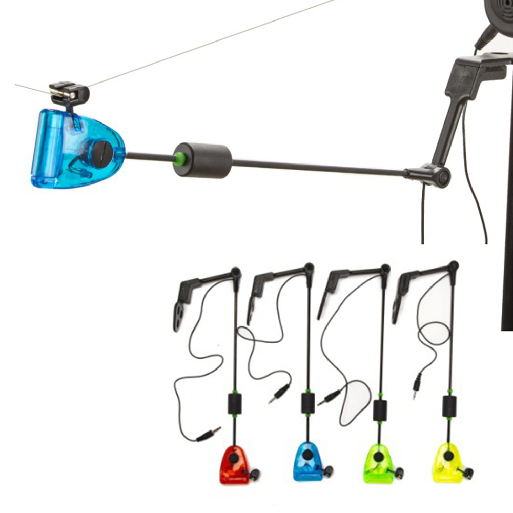 Bite Indicator - เครื่องเตือนการตกปลาแบบอิเล็กทรอนิกส์พร้อมไฟ LED ความไวสูง ตัวแจ้งเตือนการตกปลาคาร์พ สำหรับตกปลาตอนกลางคืน ตัวเครื่องทำจากลวดสแตนเลส