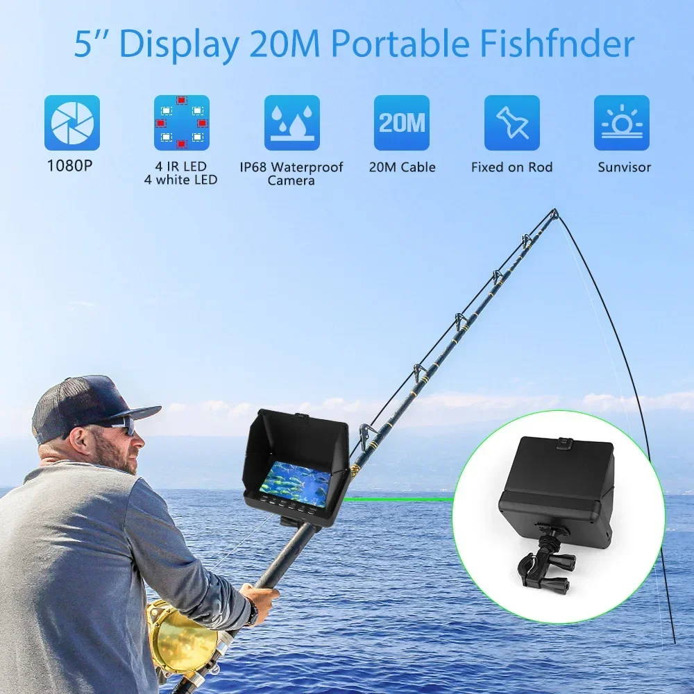 Fish Finder 5.0 นิ้วจอแสดงผล L - Fish Finder Cable บทวิจารณ์และราคา
