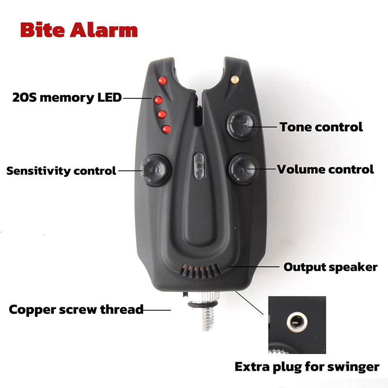 1+ ตกปลาคาร์พไร้สายมี4สัญญาณเต - Bite Indicator บทวิจารณ์และราคา