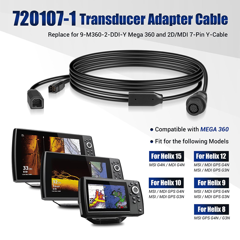 720107-1 สายอะแดปเตอร์ทรานสดิว - Fish Finder Cable บทวิจารณ์และราคา