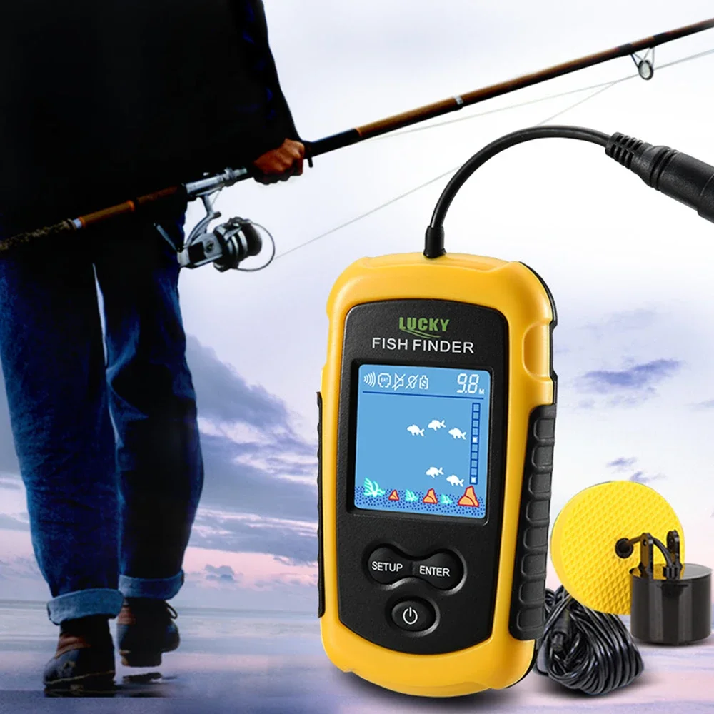 Lucky หน้าจอสี LCD แบบพกพา Fis - Fish Finder Gps บทวิจารณ์และราคา