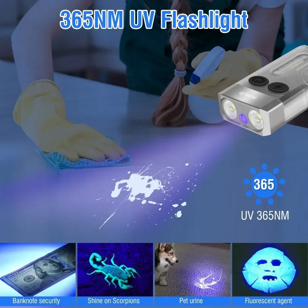 ไฟฉายพวงกุญแจ BORUiT V10 แบบ U - Fishing Light บทวิจารณ์และราคา