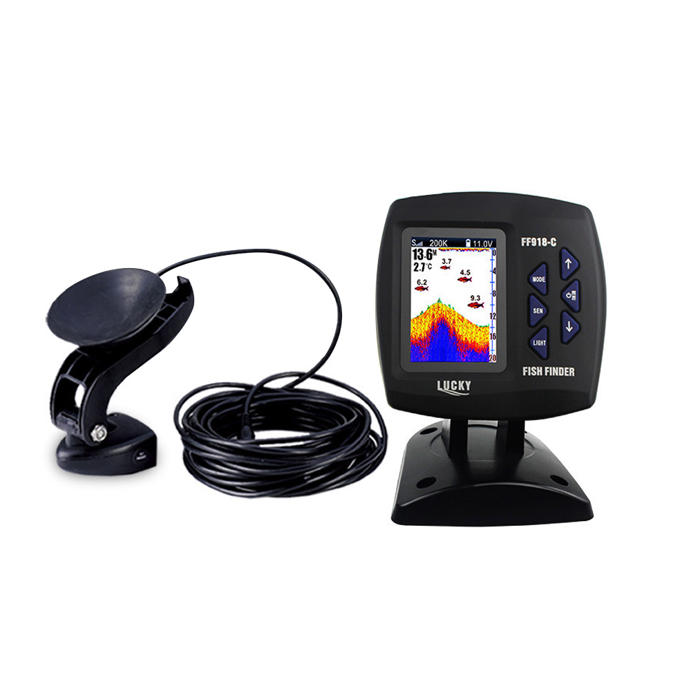 หน้าจอสี FF918-C100DS แบบมีสาย - Fish Finder Gps บทวิจารณ์และราคา