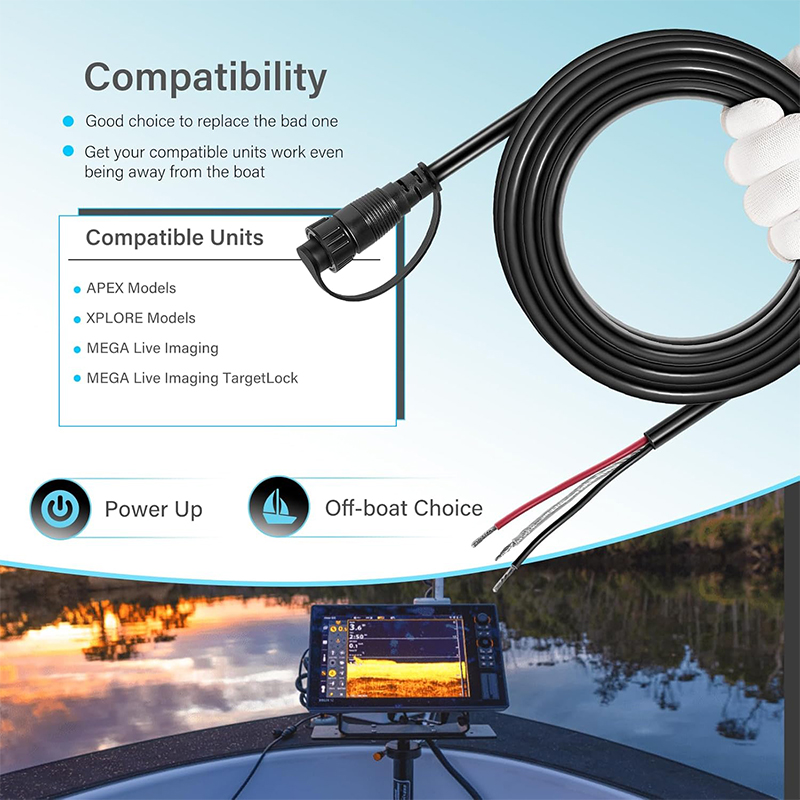 720110-1 PC13 สายไฟสำหรับ Humm - Fish Finder Cable บทวิจารณ์และราคา
